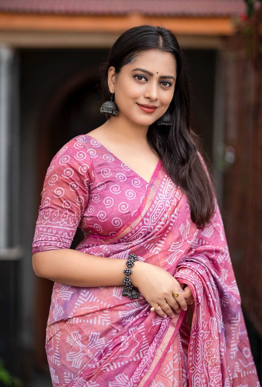 Pure Cotton Ajrakh Saree