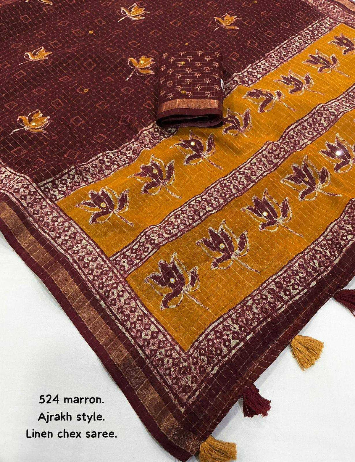 Linen Party Wear Saree