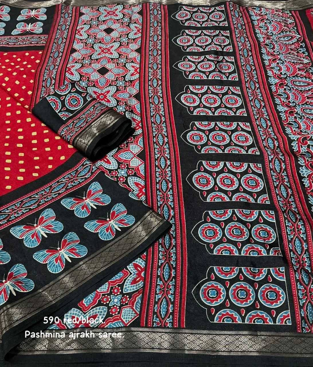 Pashmina Fancy Saree