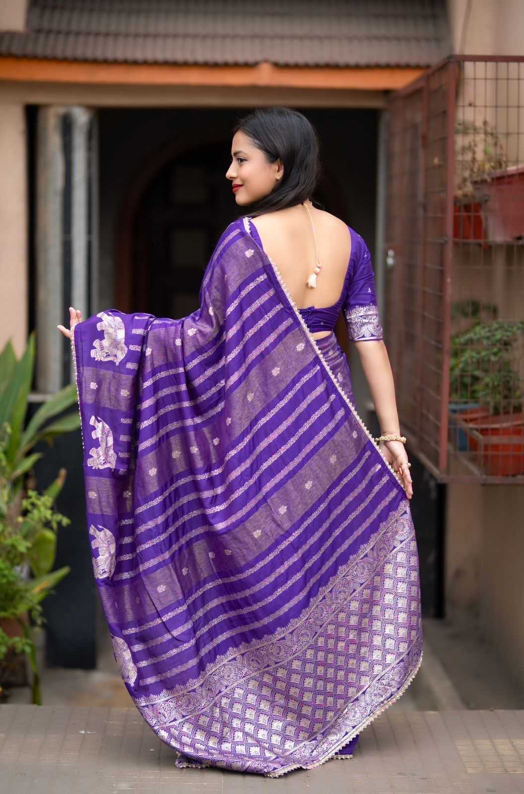 Linen Designer Saree
