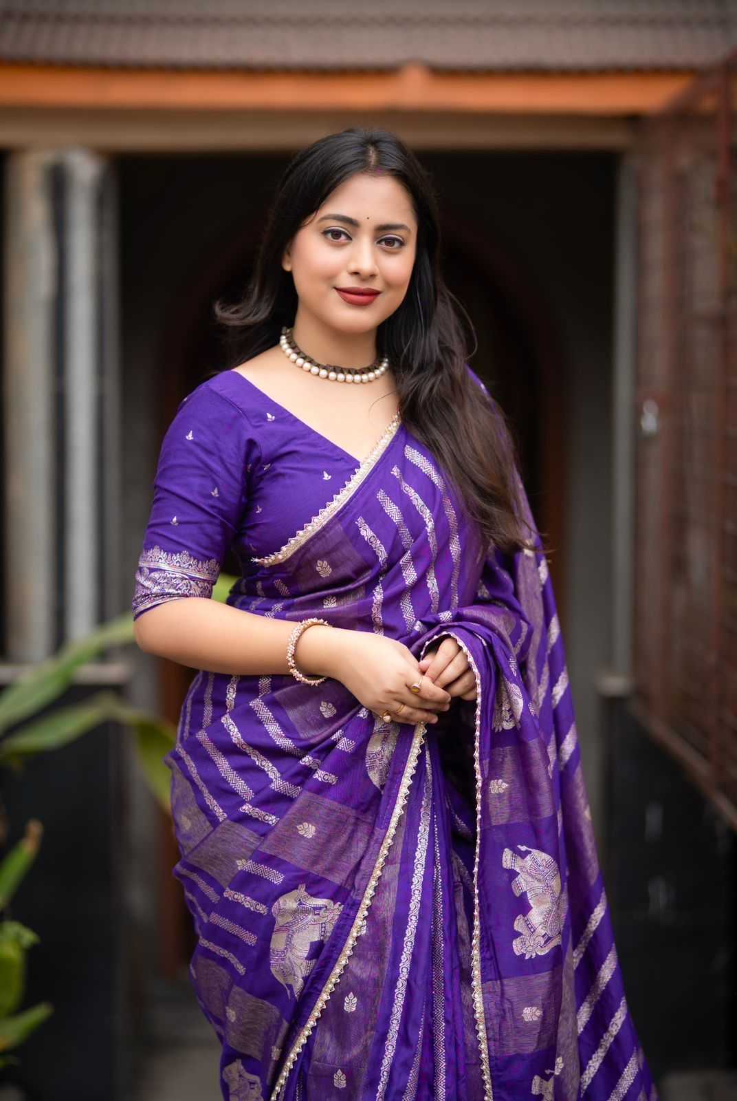 Linen Designer Saree