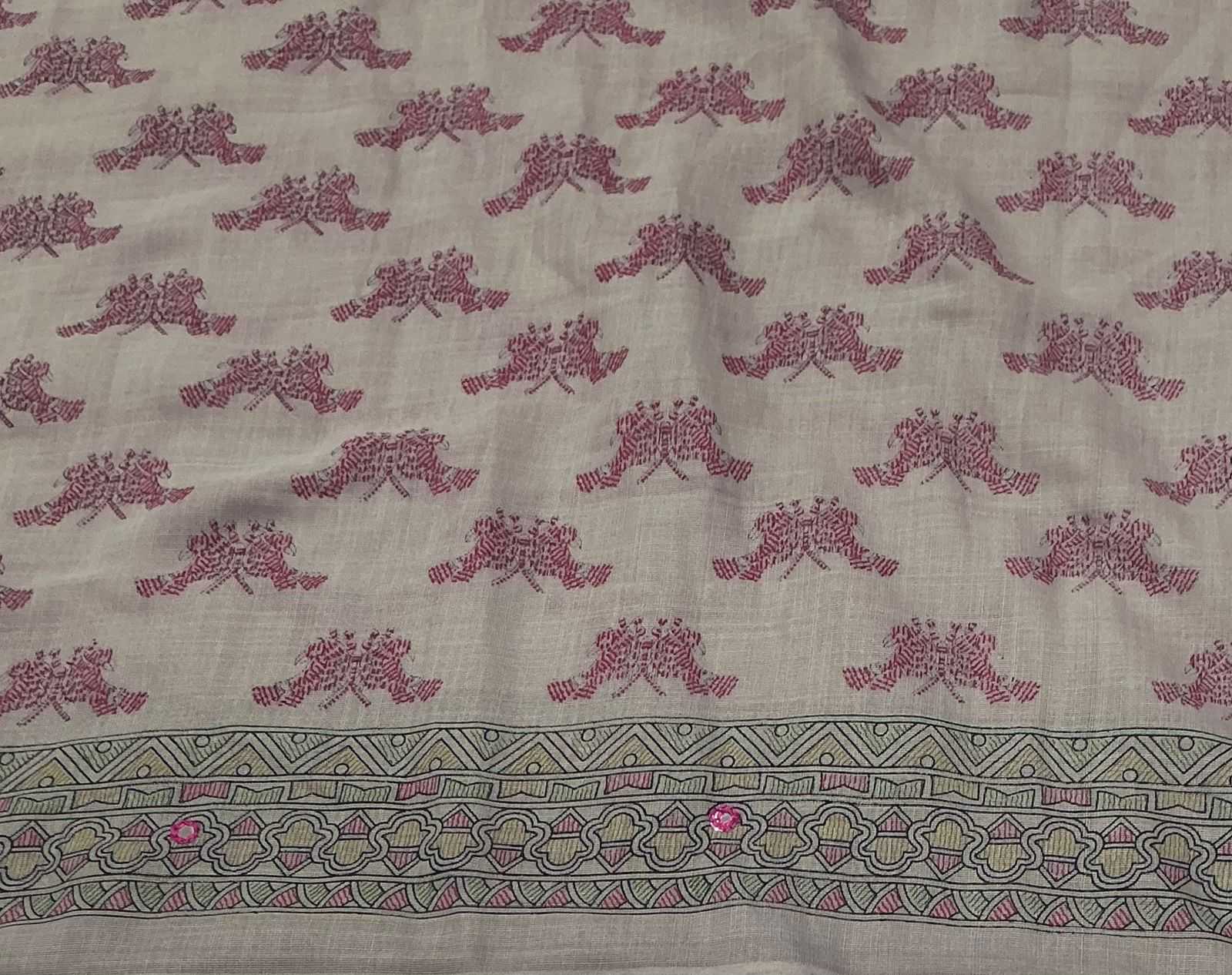 Linen Printed Saree