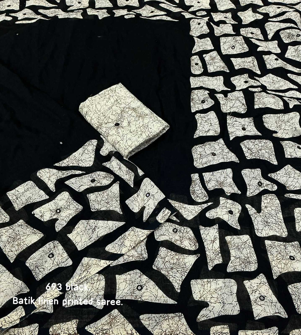 Linen Batik Saree