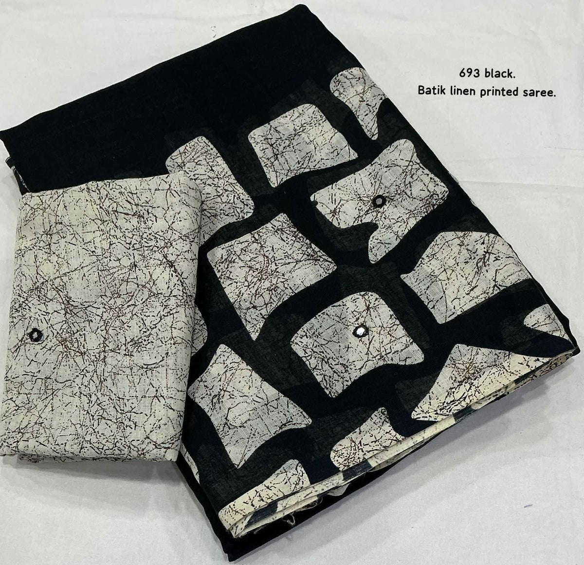 Linen Batik Saree
