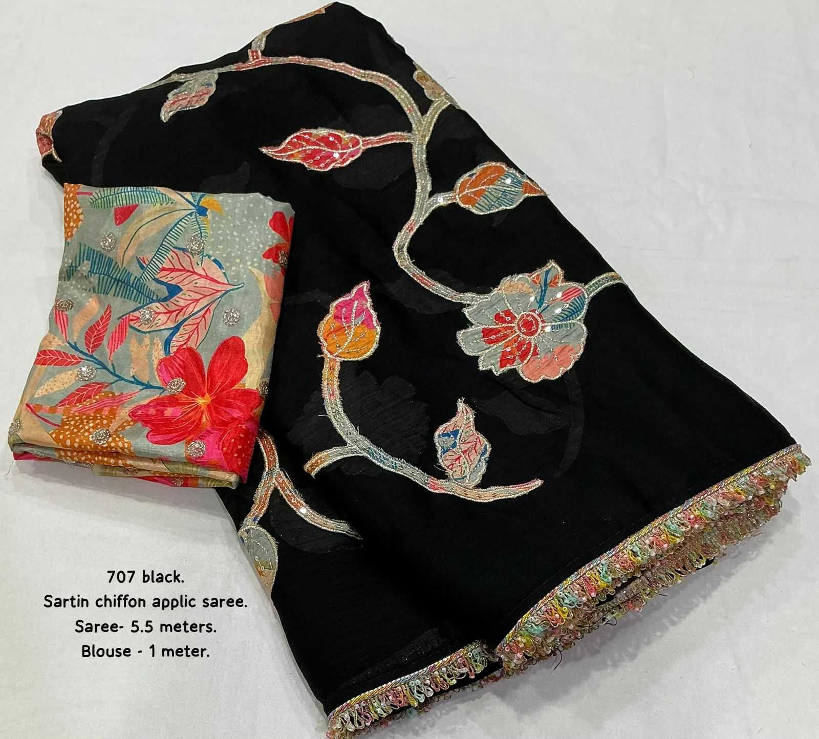 Satin Printed Saree