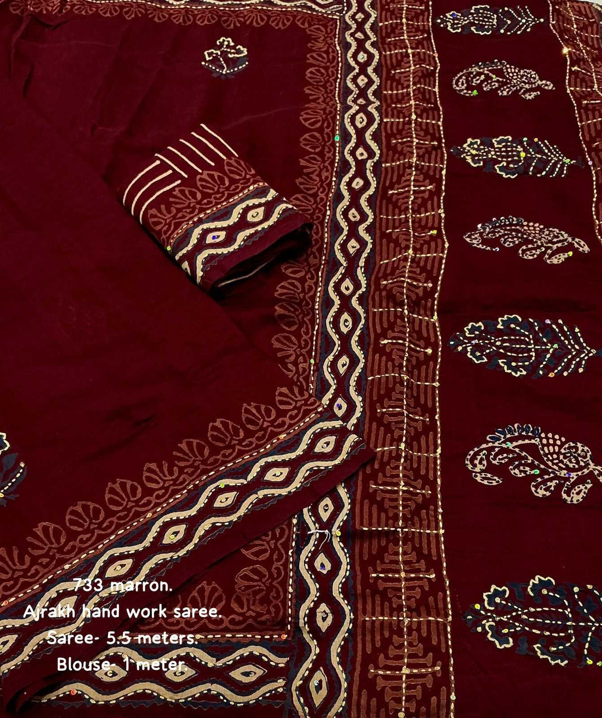 Chanderi Cotton Printed Saree