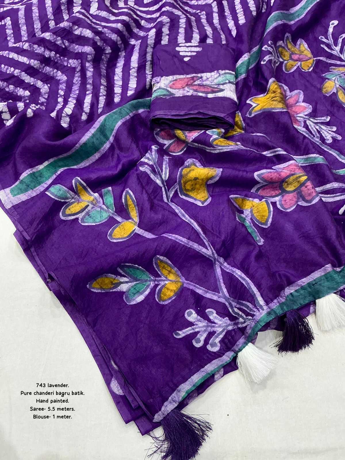 Chanderi Silk Printed Saree