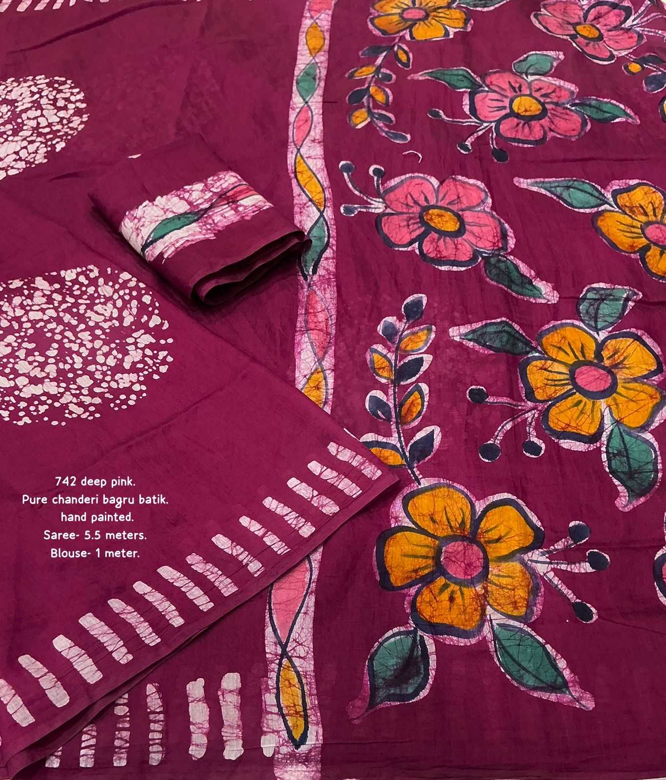 Chanderi Silk Printed Saree