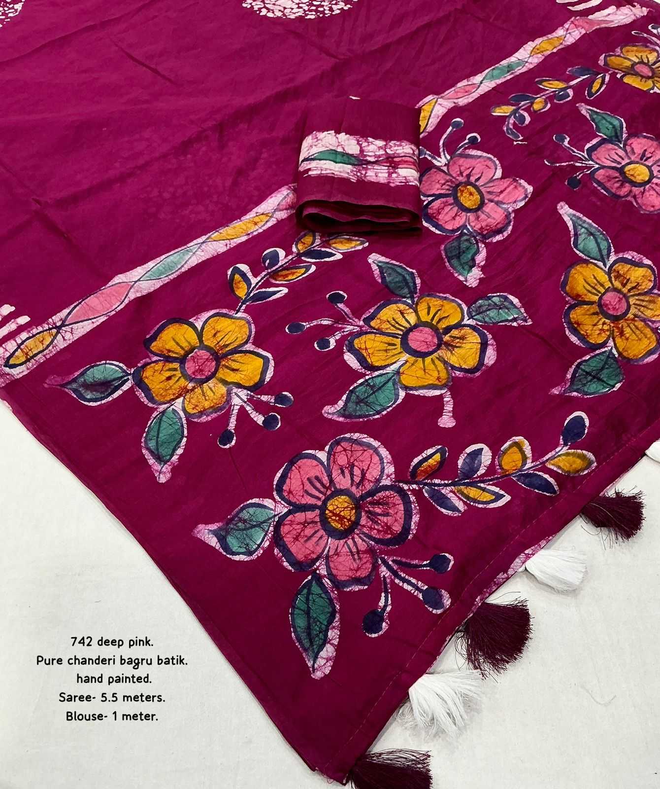 Chanderi Silk Printed Saree