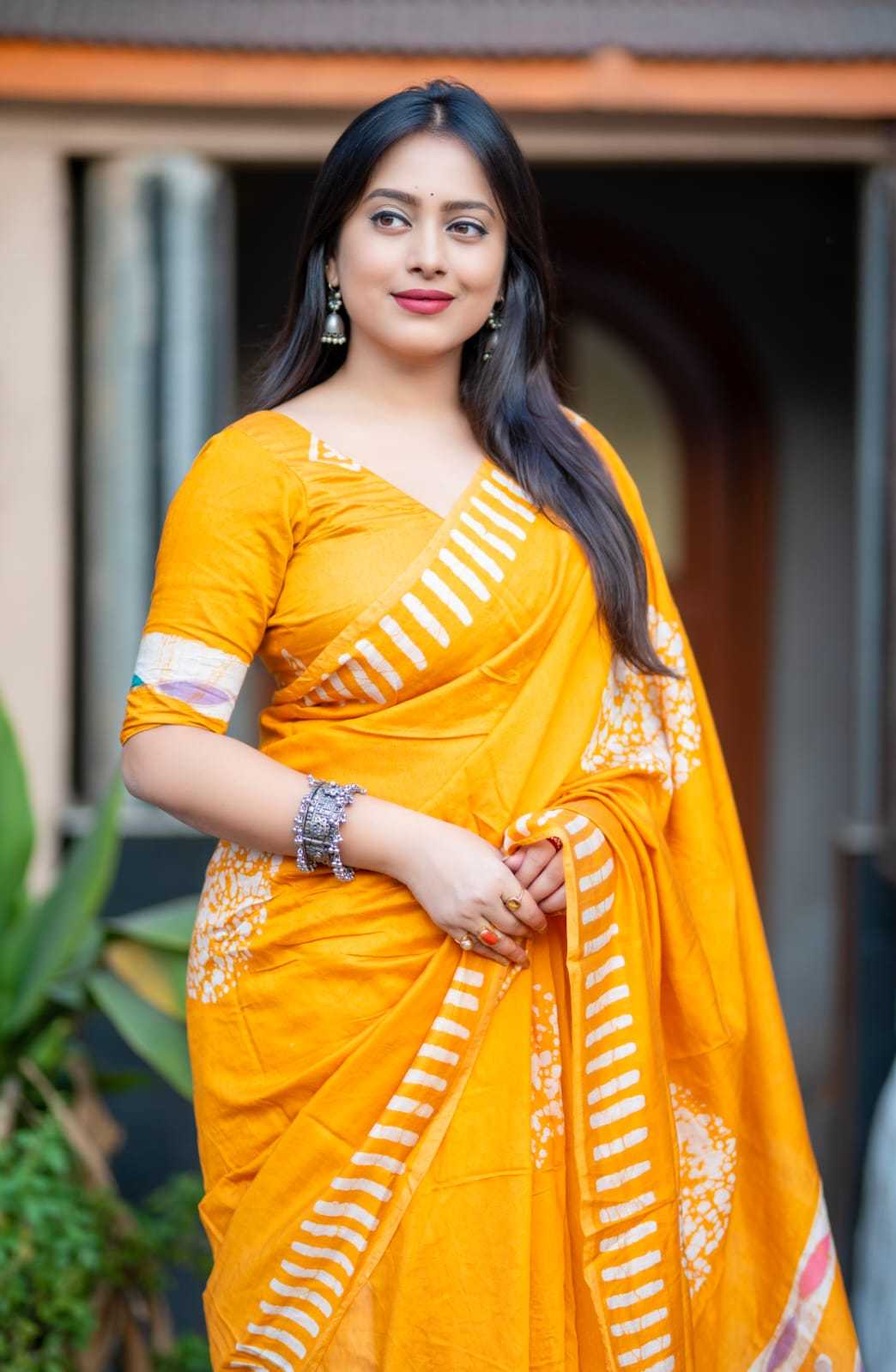 Chanderi Silk Printed Saree