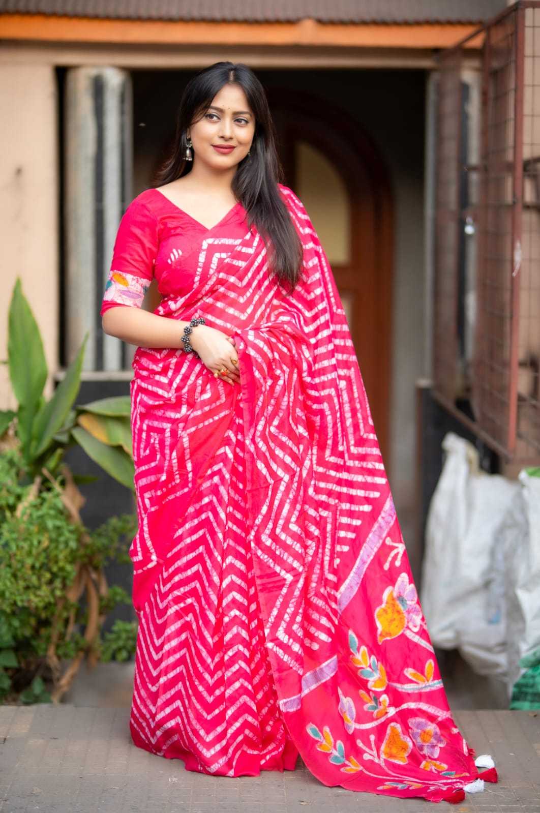 Cotton Batik Saree