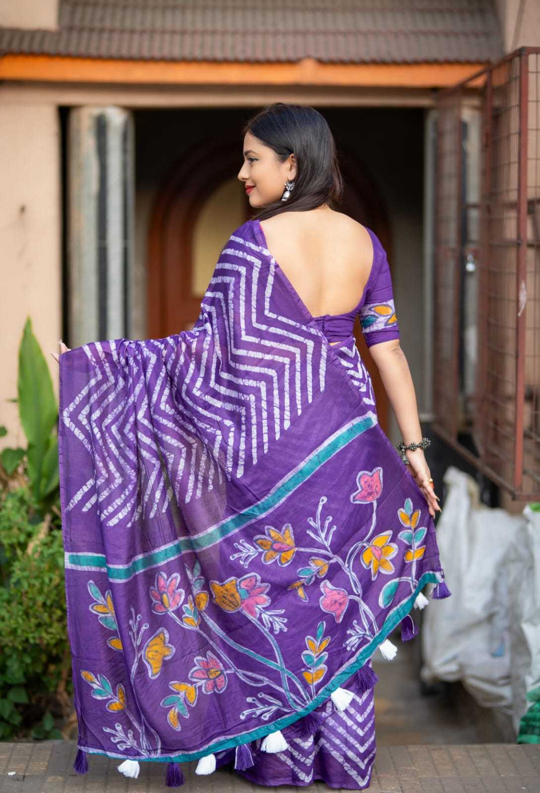 Cotton Batik Saree