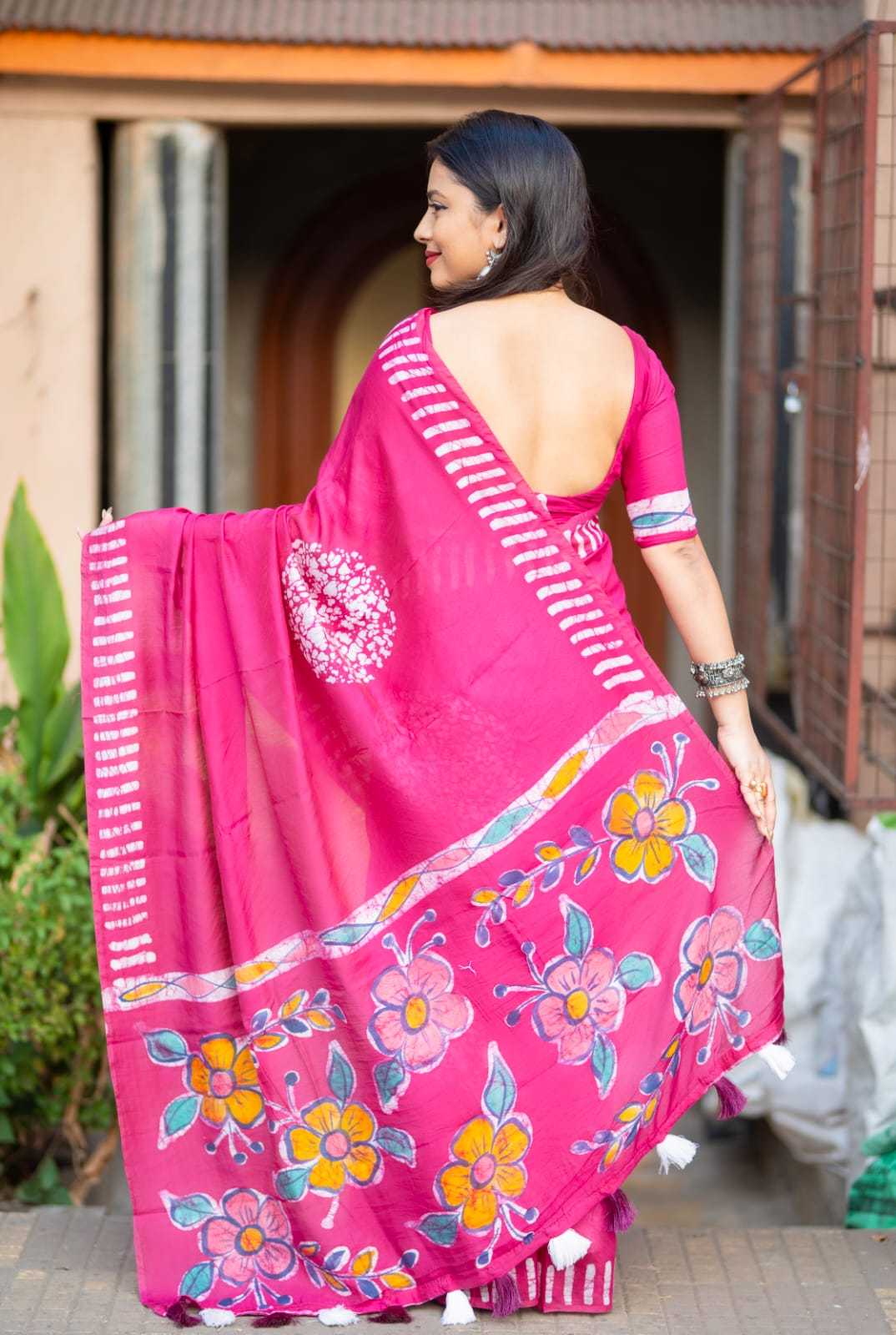 Cotton Batik Saree