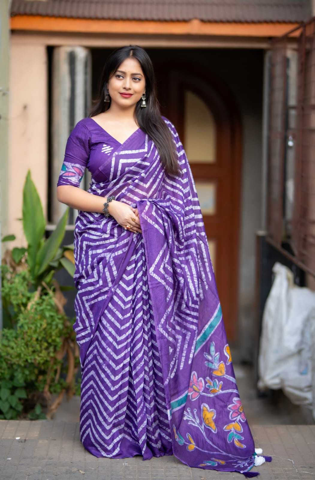 Cotton Batik Saree