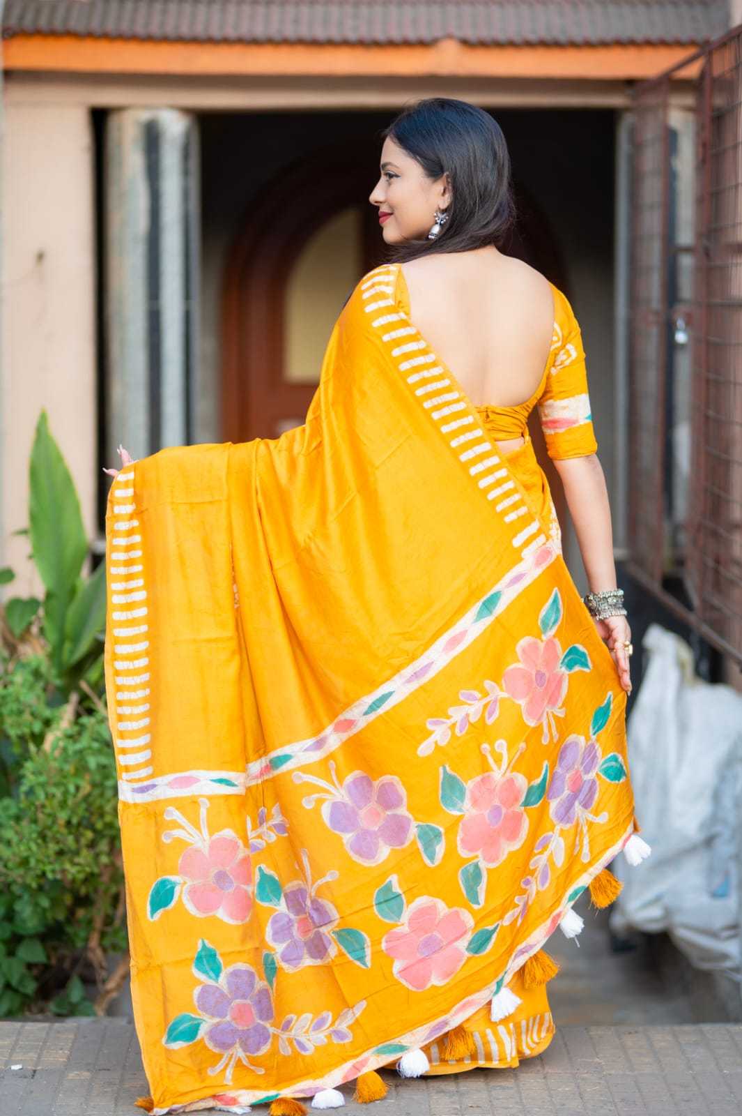 Cotton Batik Saree