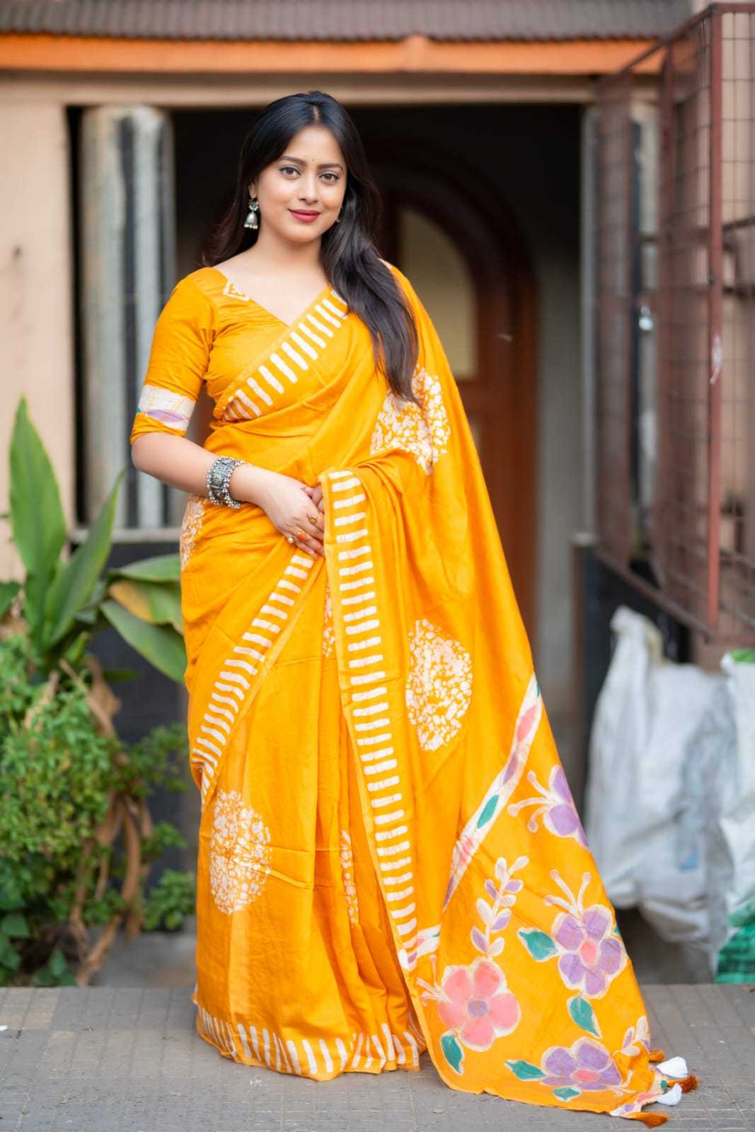 Cotton Batik Saree