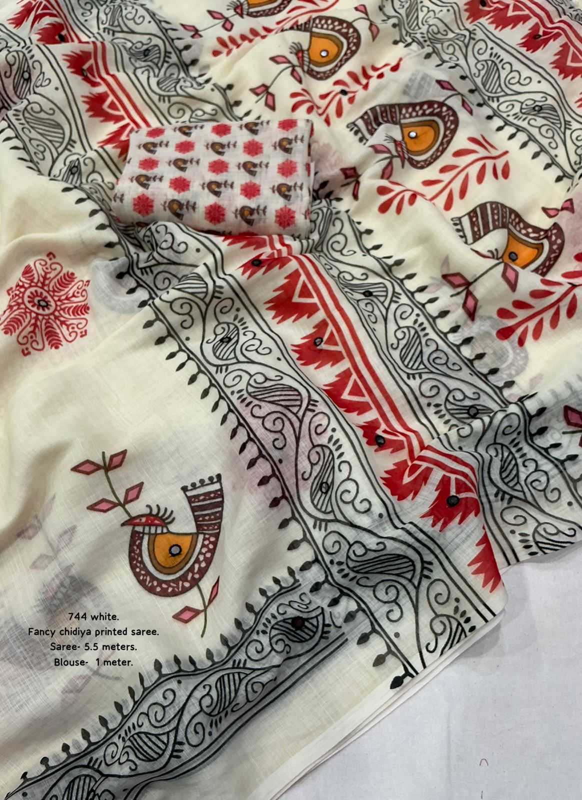 Linen Fancy Saree