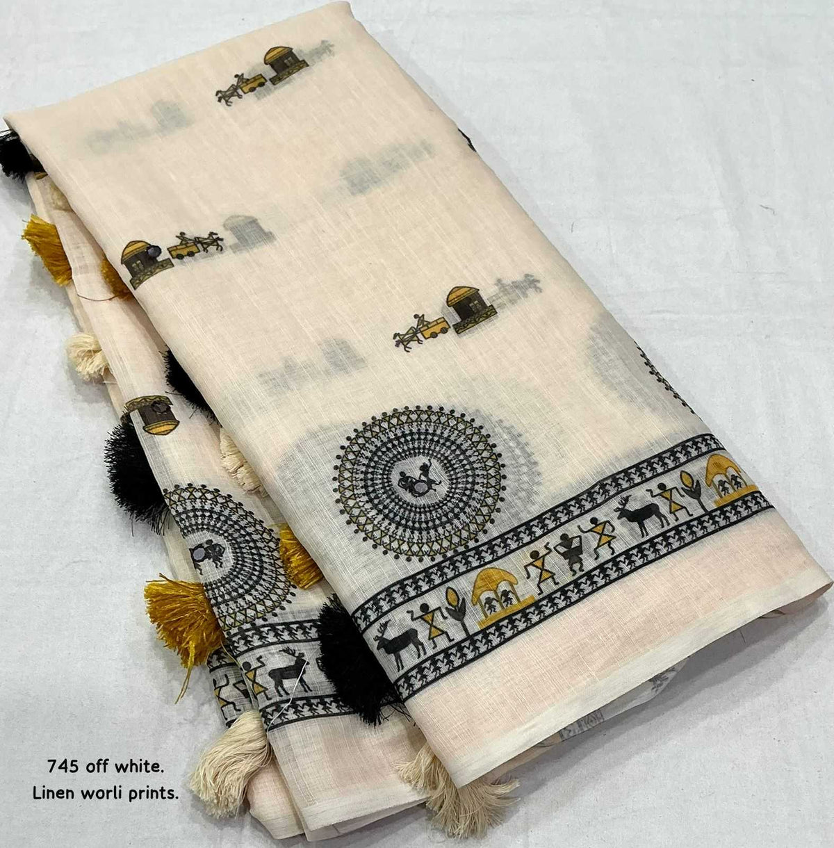 Linen Fancy Saree