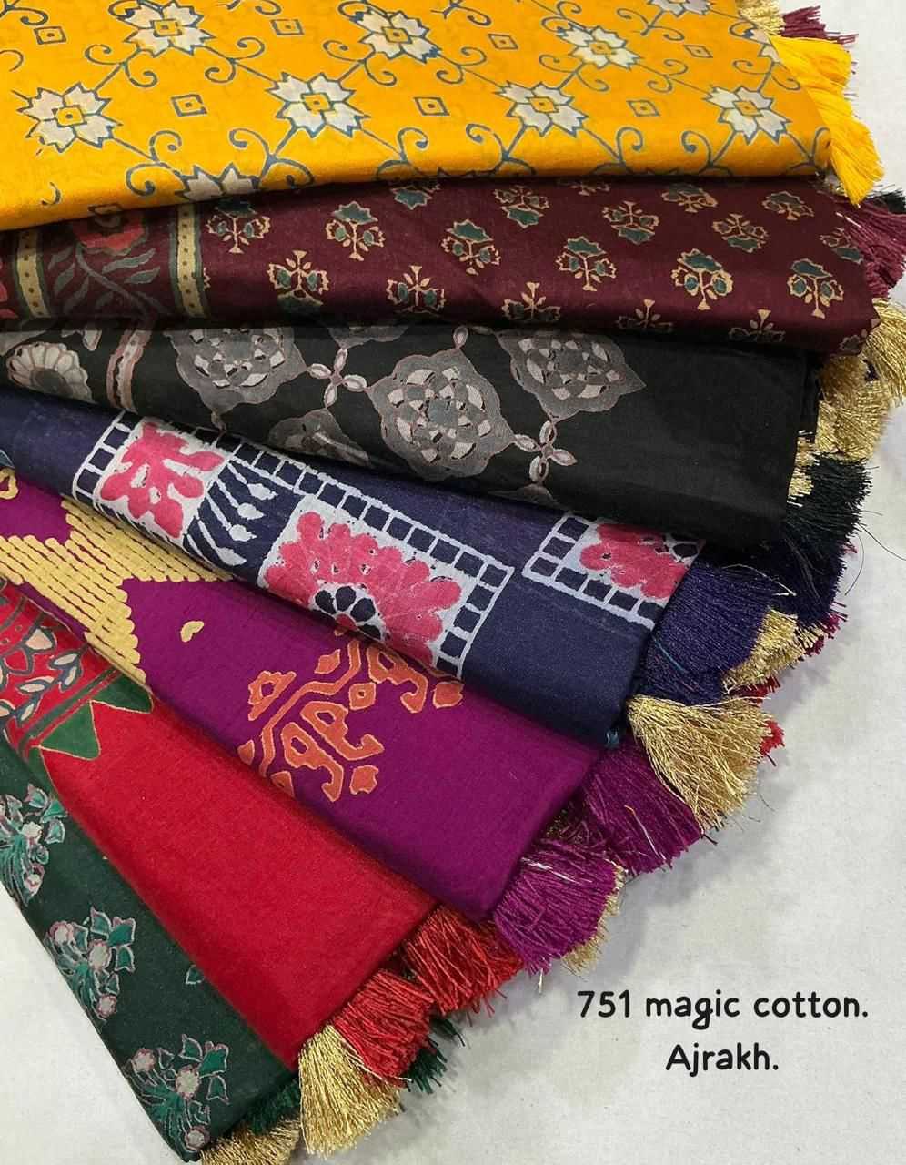 Cotton Ajrakh Saree