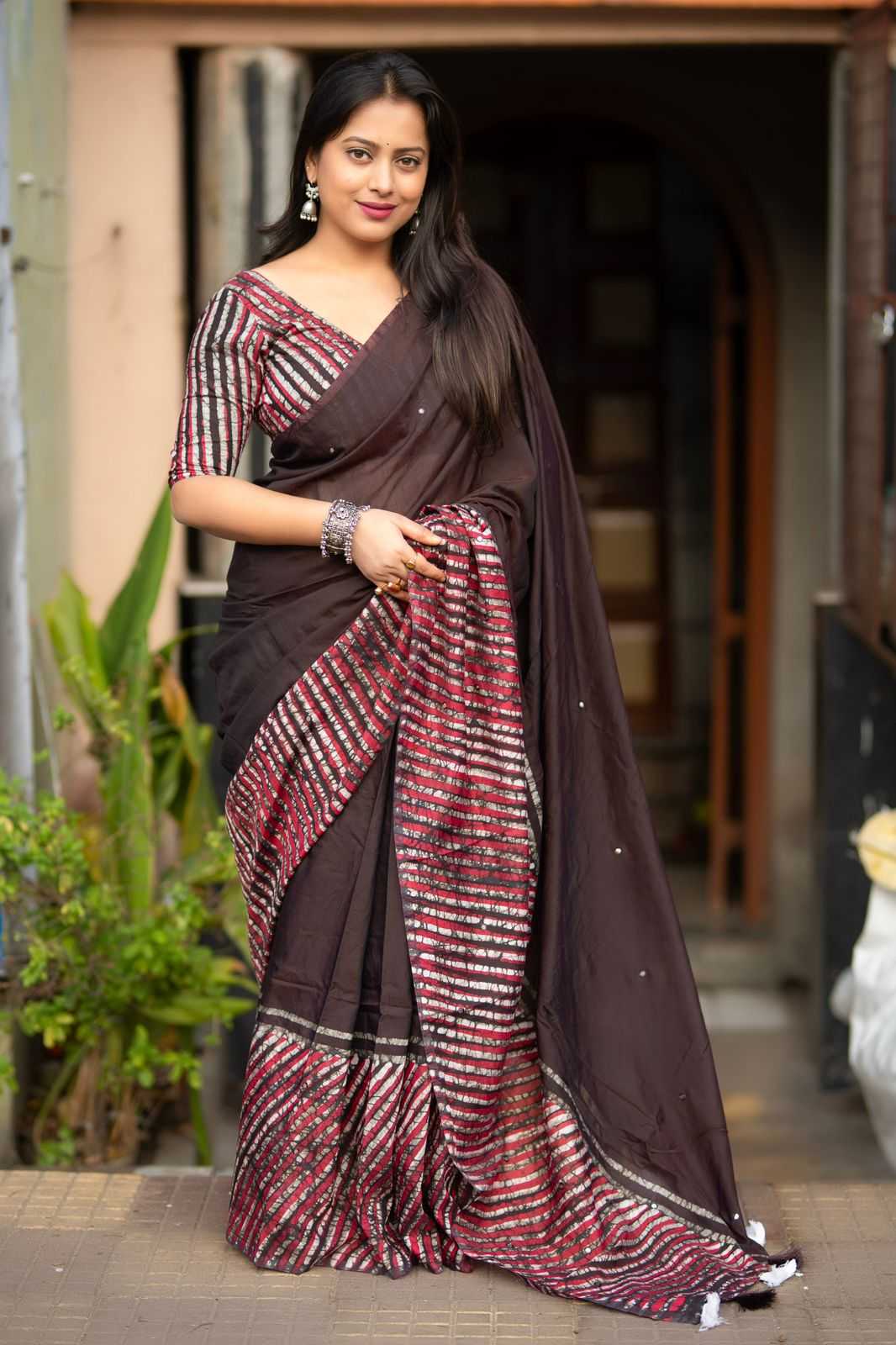 Cotton Chanderi Saree