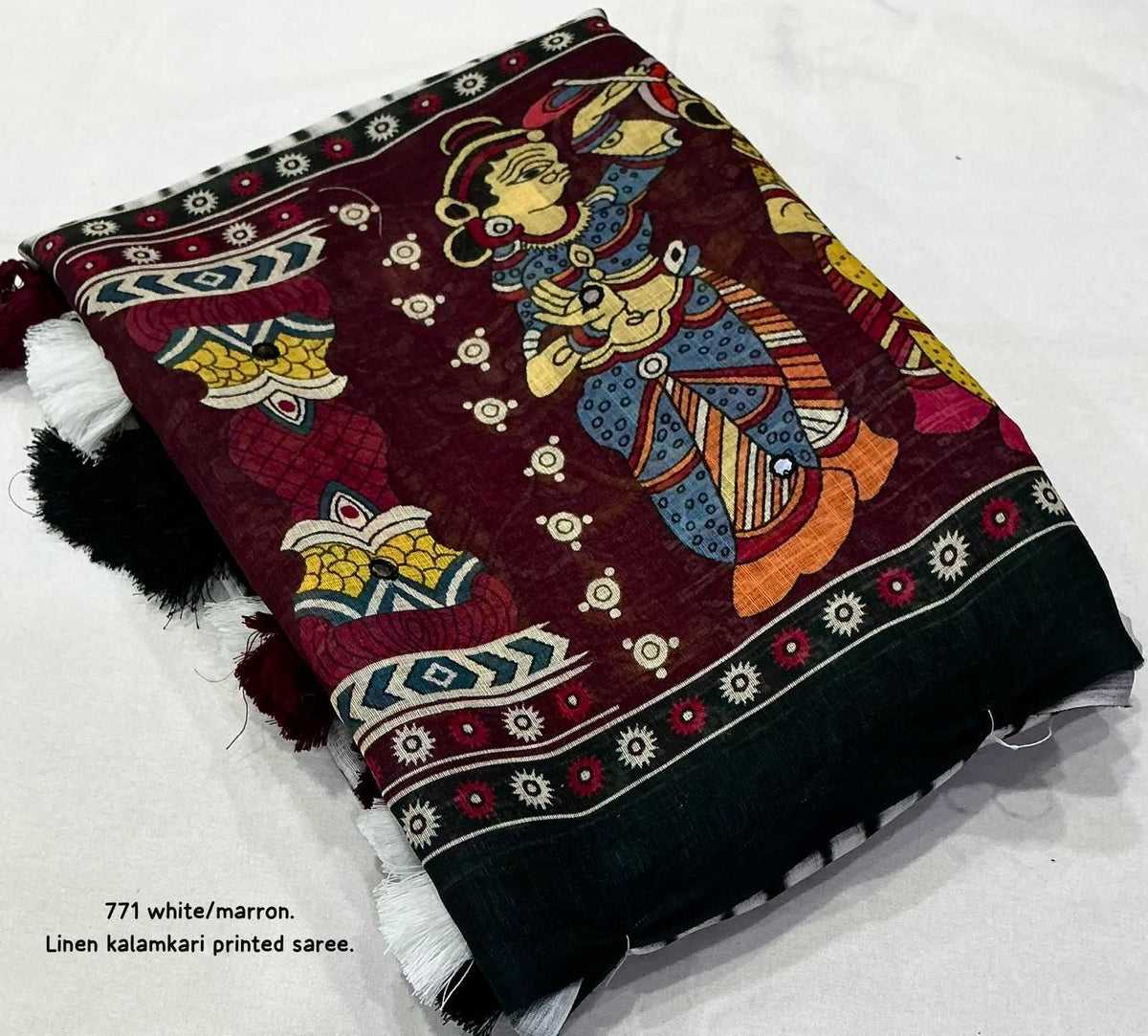 Linen Printed Saree