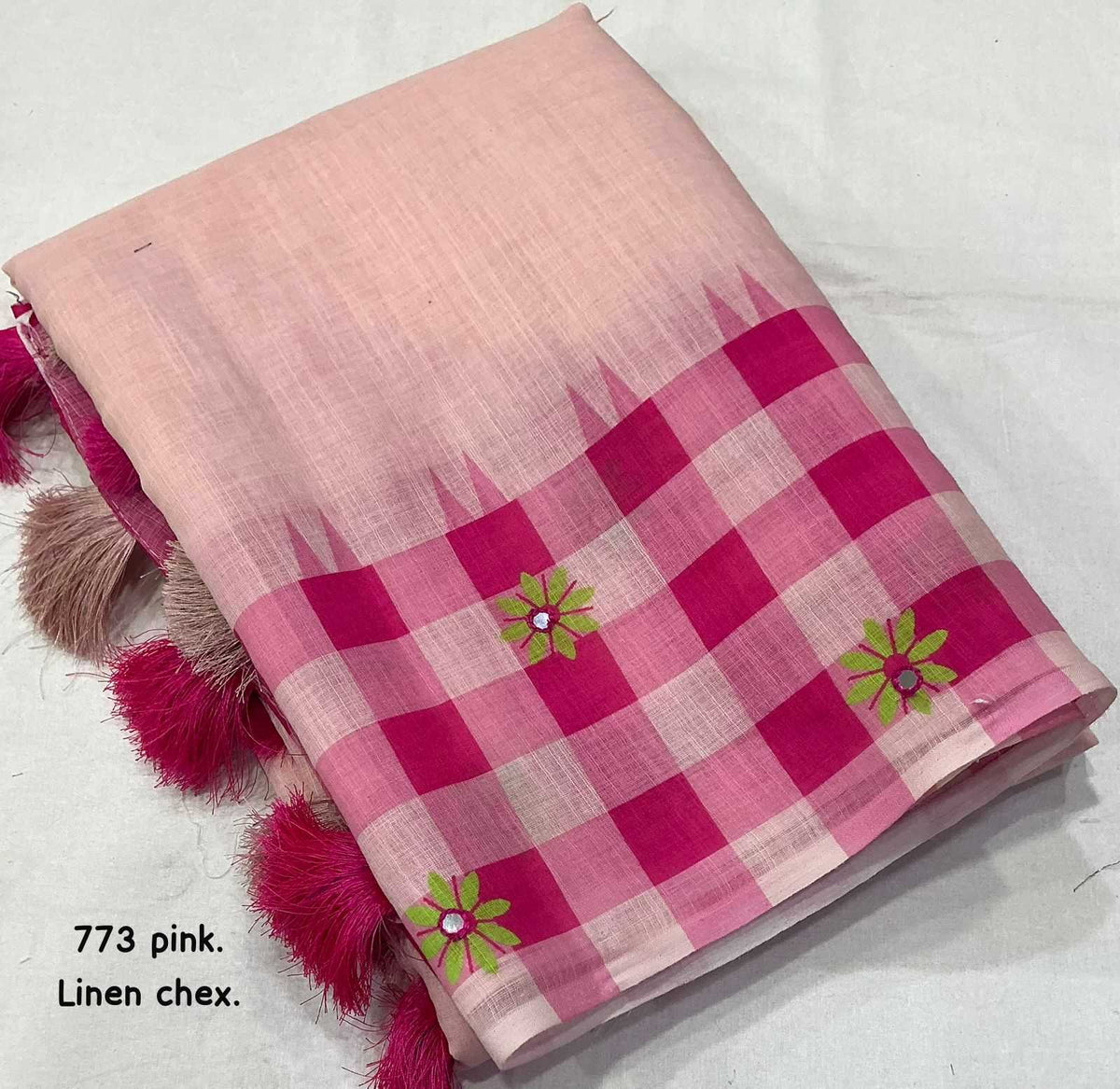 Linen Printed Saree