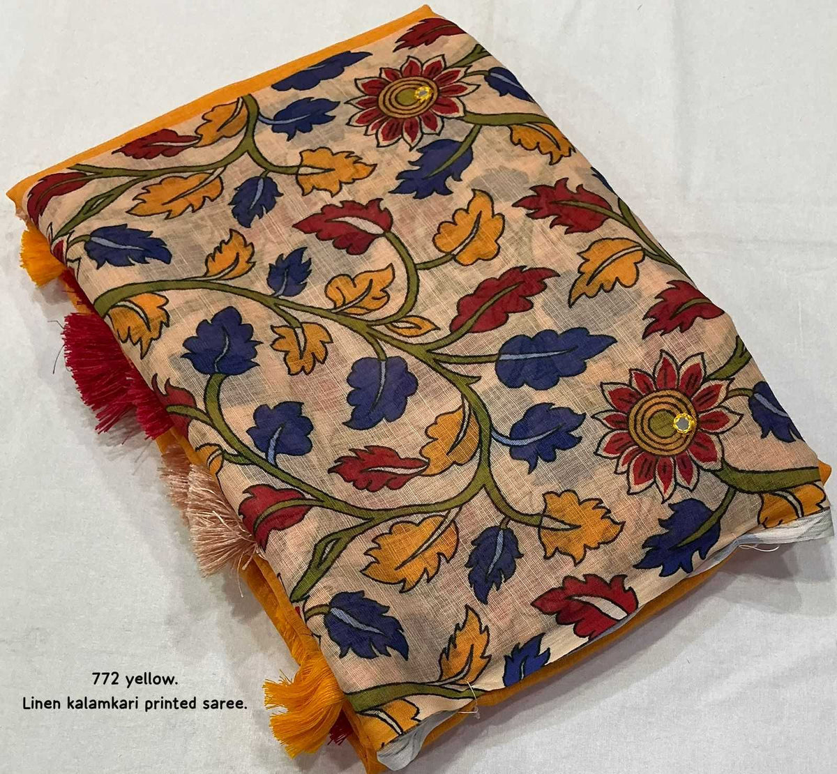 Linen Printed Saree