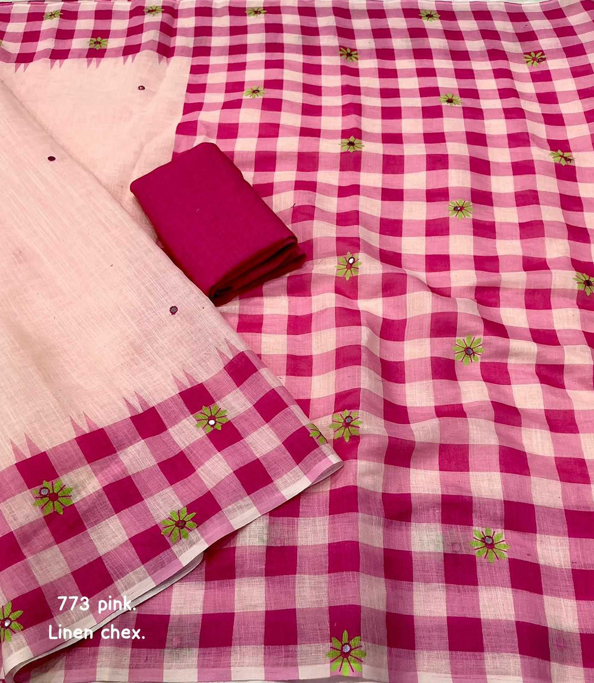 Linen Printed Saree