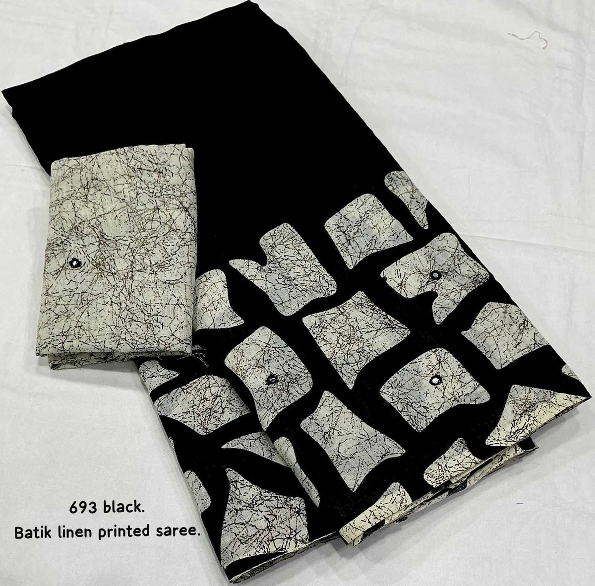 Linen Kalamkari Saree