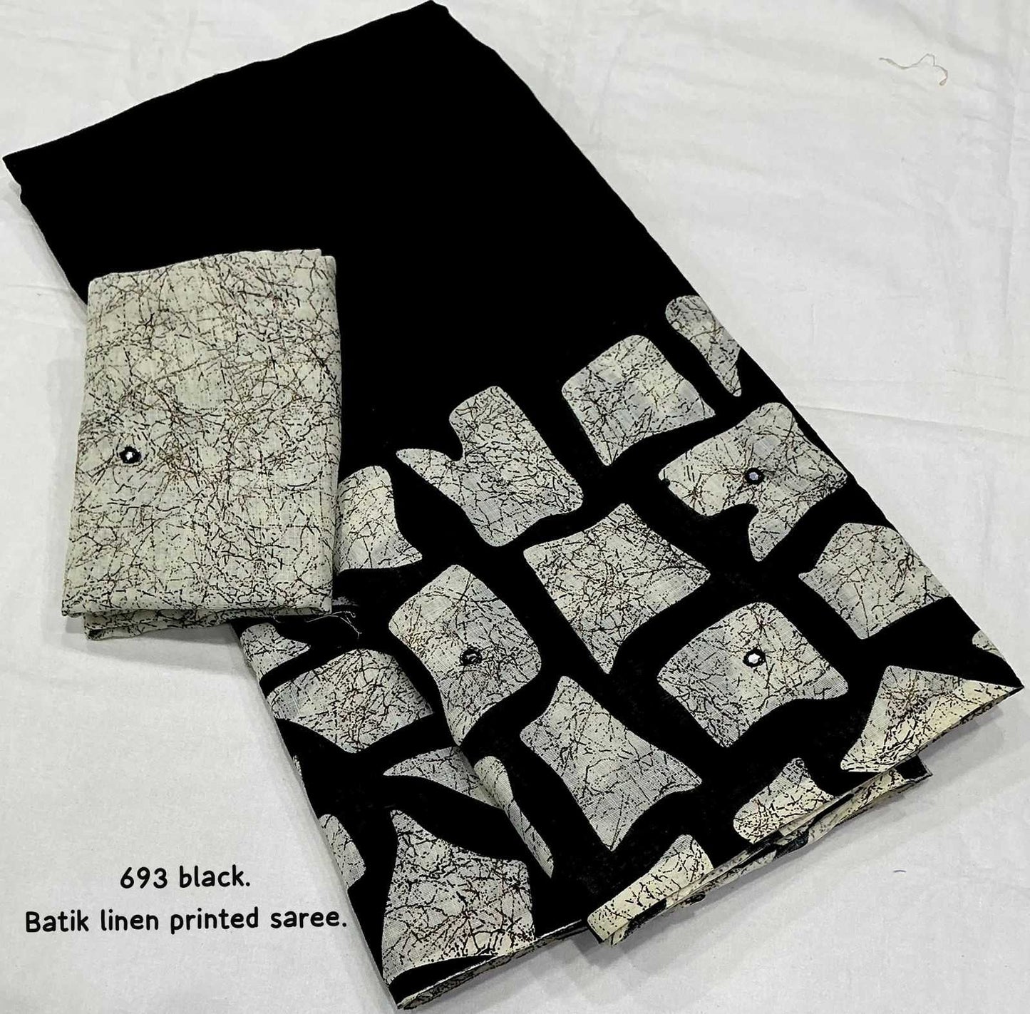 Linen Kalamkari Saree