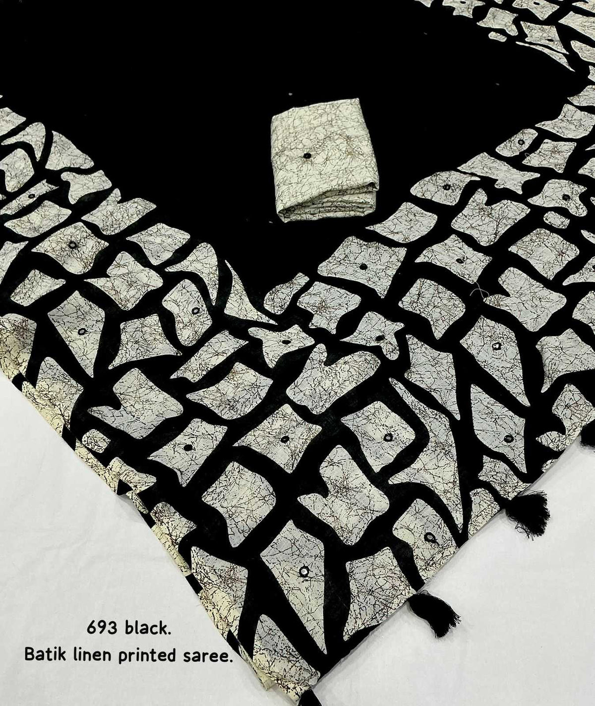 Linen Kalamkari Saree