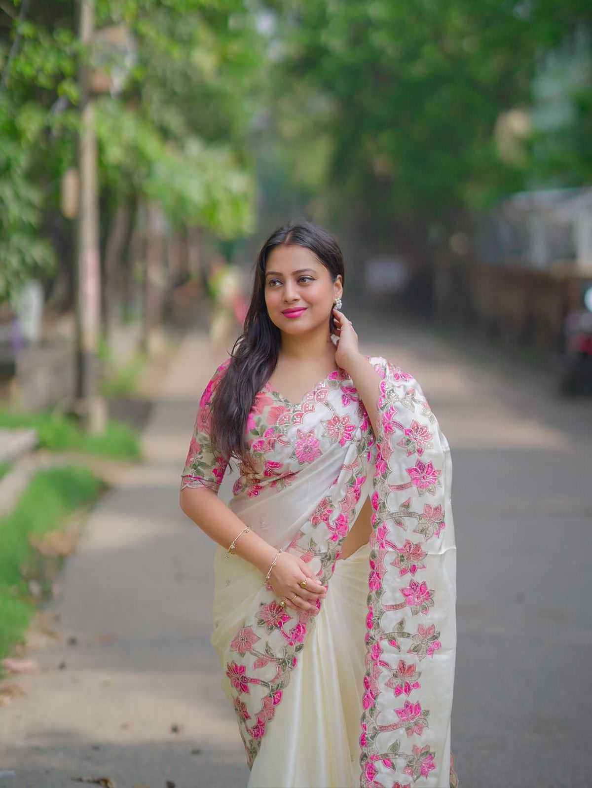 Chiffon Designer Saree