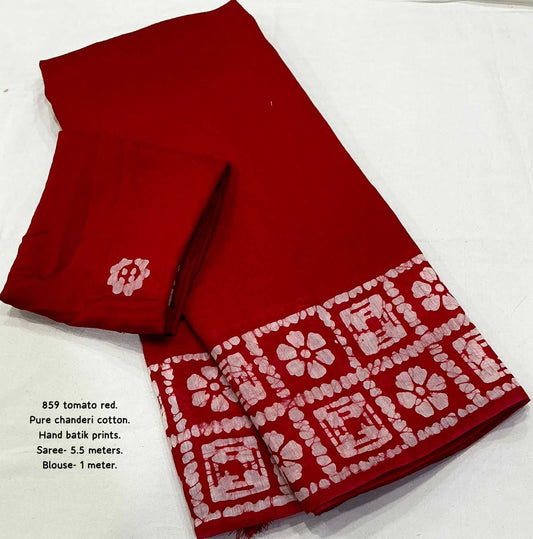 Cotton Chanderi Saree