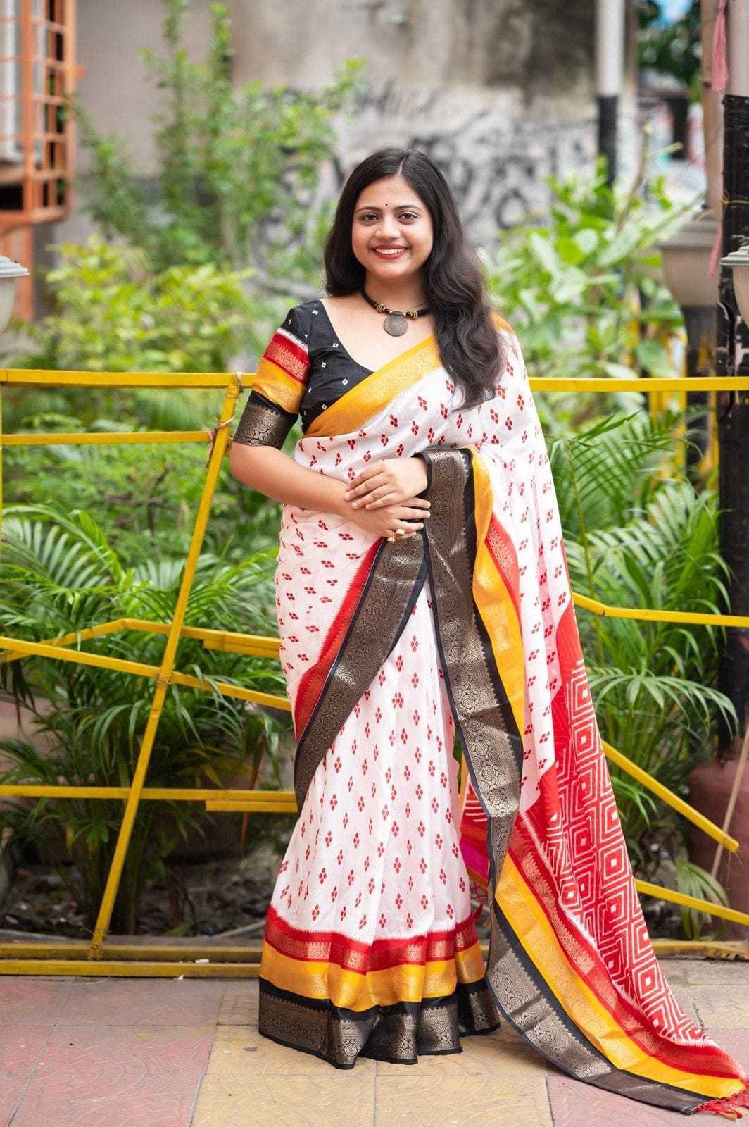 Soft Cotton Printed Saree