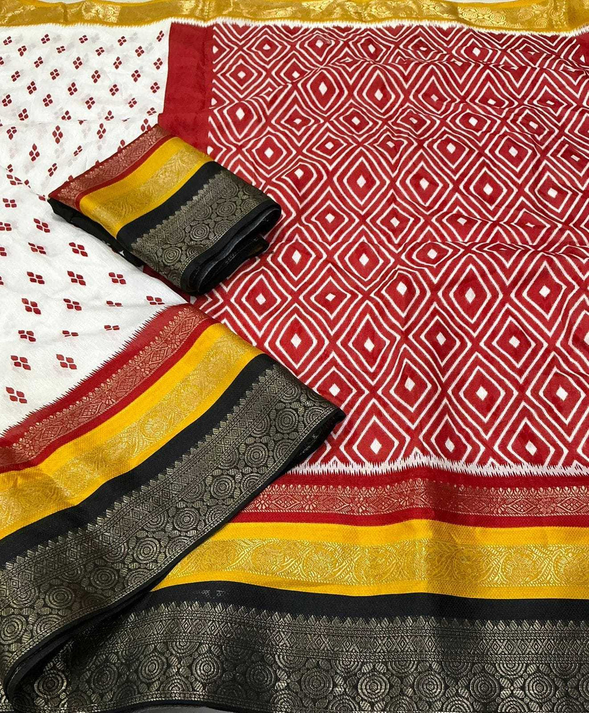 Soft Cotton Printed Saree