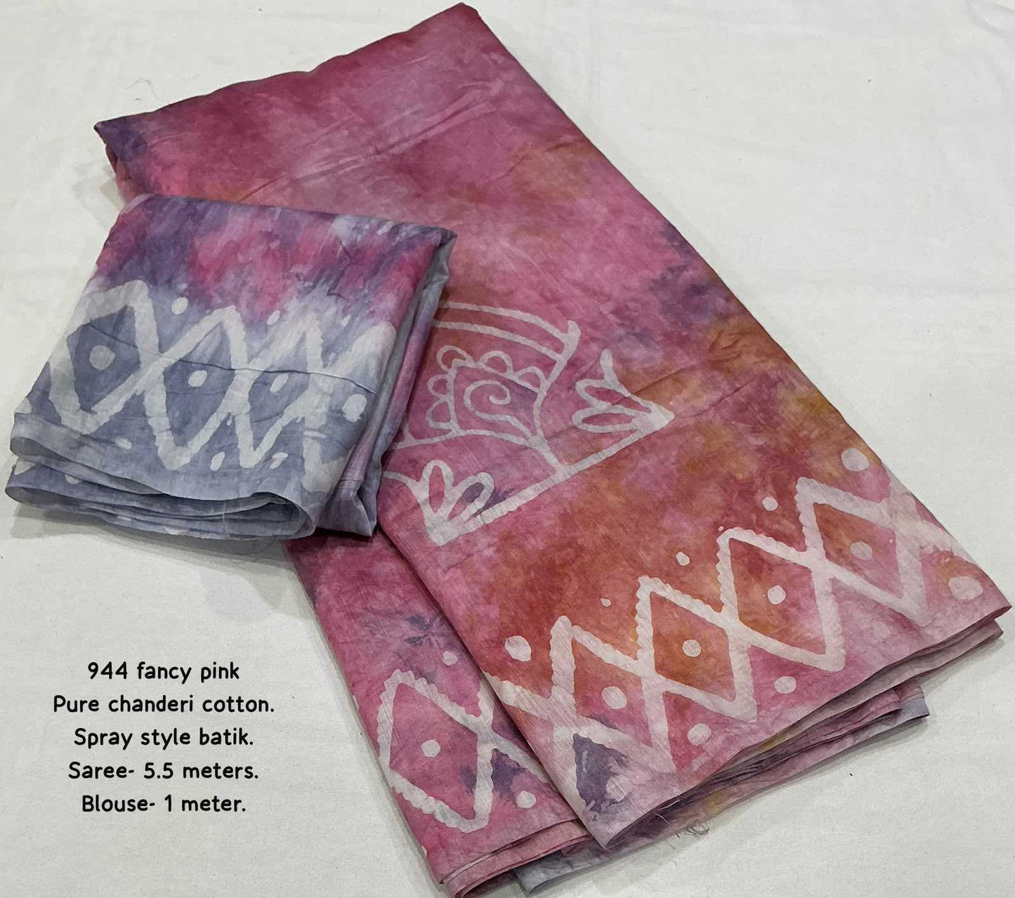 Chanderi Cotton Printed Saree