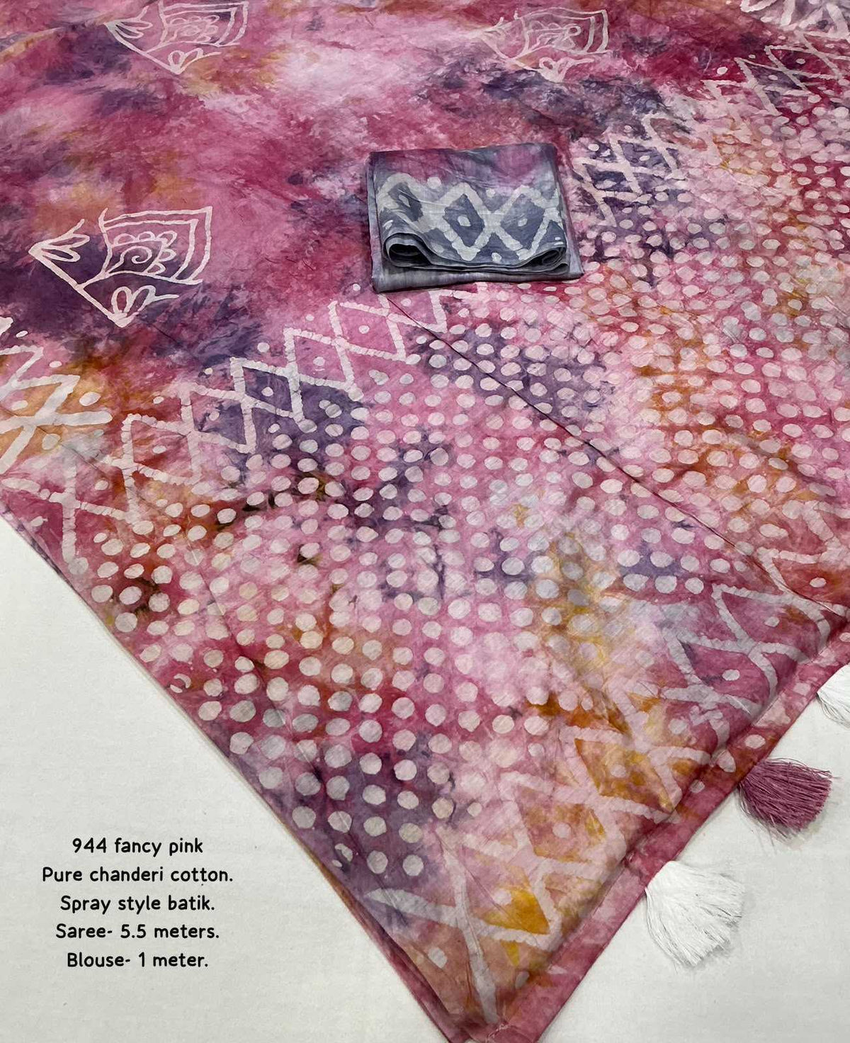 Chanderi Cotton Printed Saree
