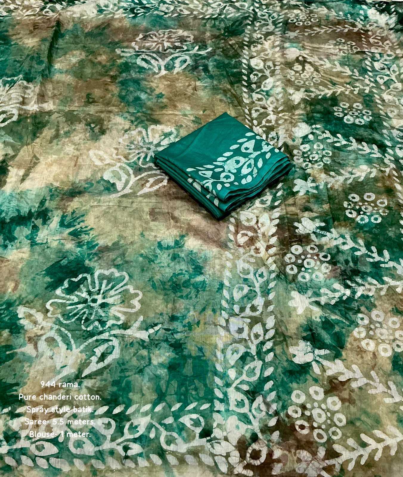 Chanderi Cotton Printed Saree