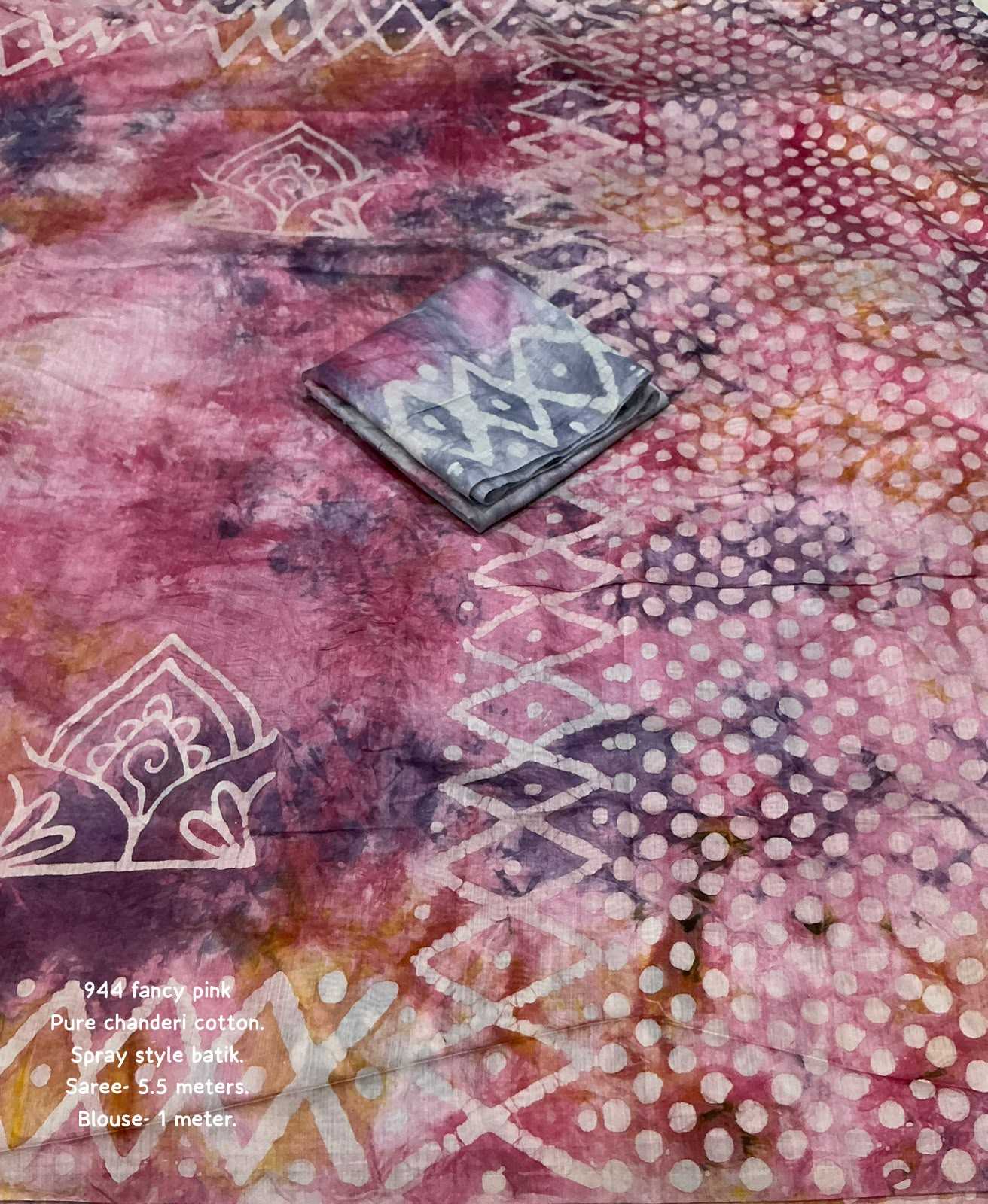 Chanderi Cotton Printed Saree