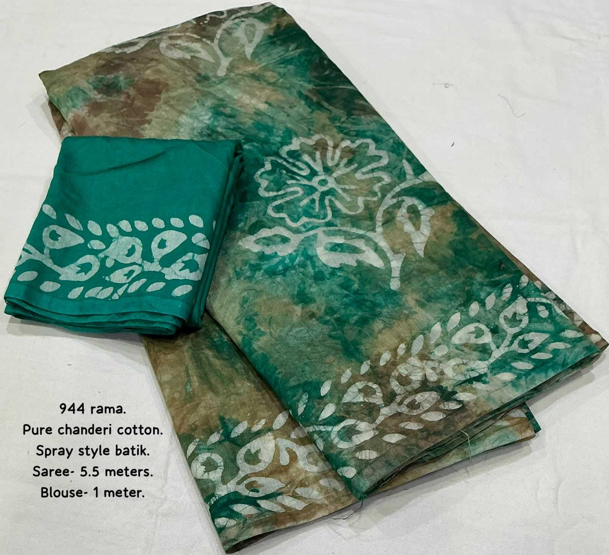 Chanderi Cotton Printed Saree