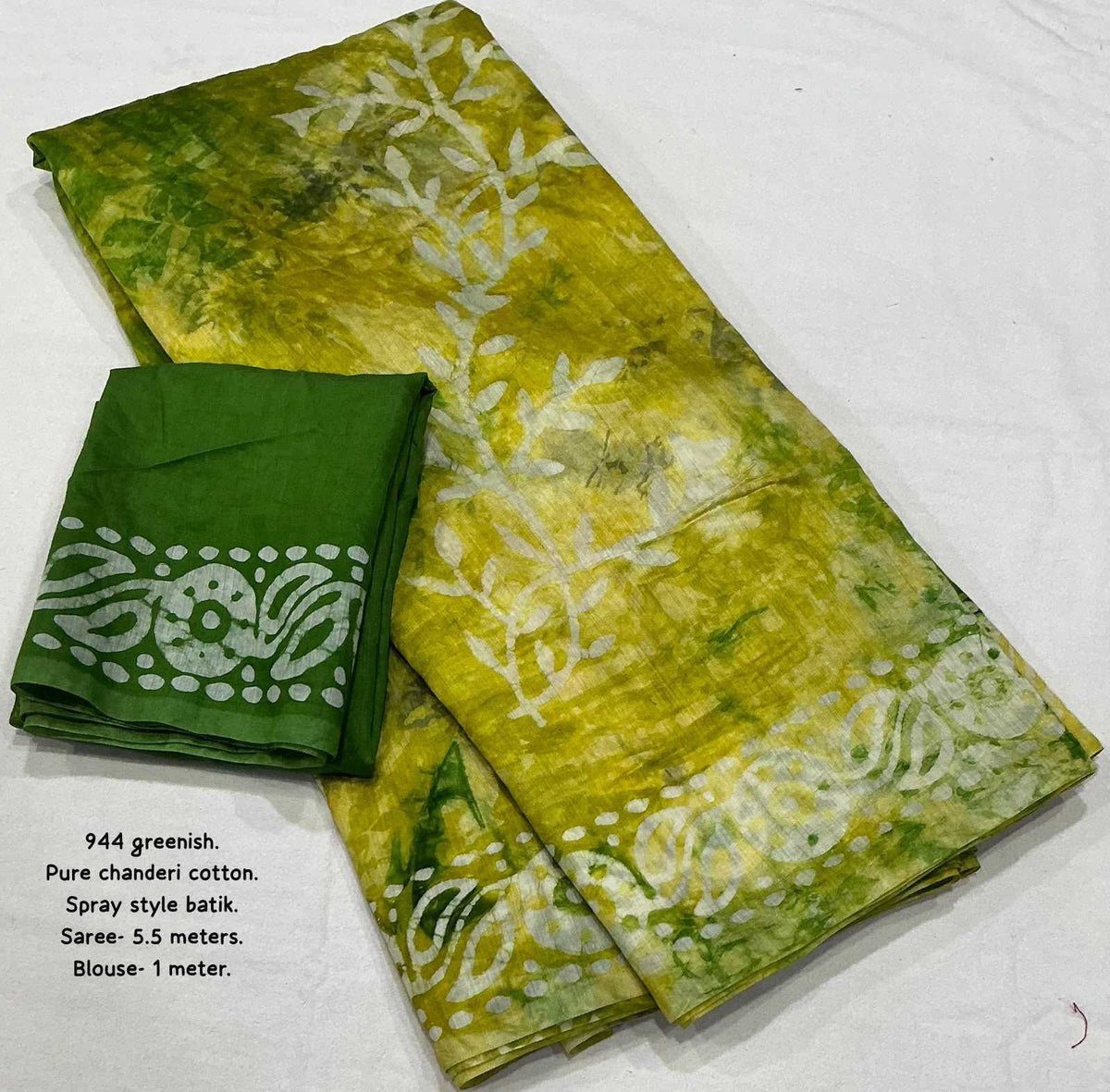 Chanderi Cotton Printed Saree