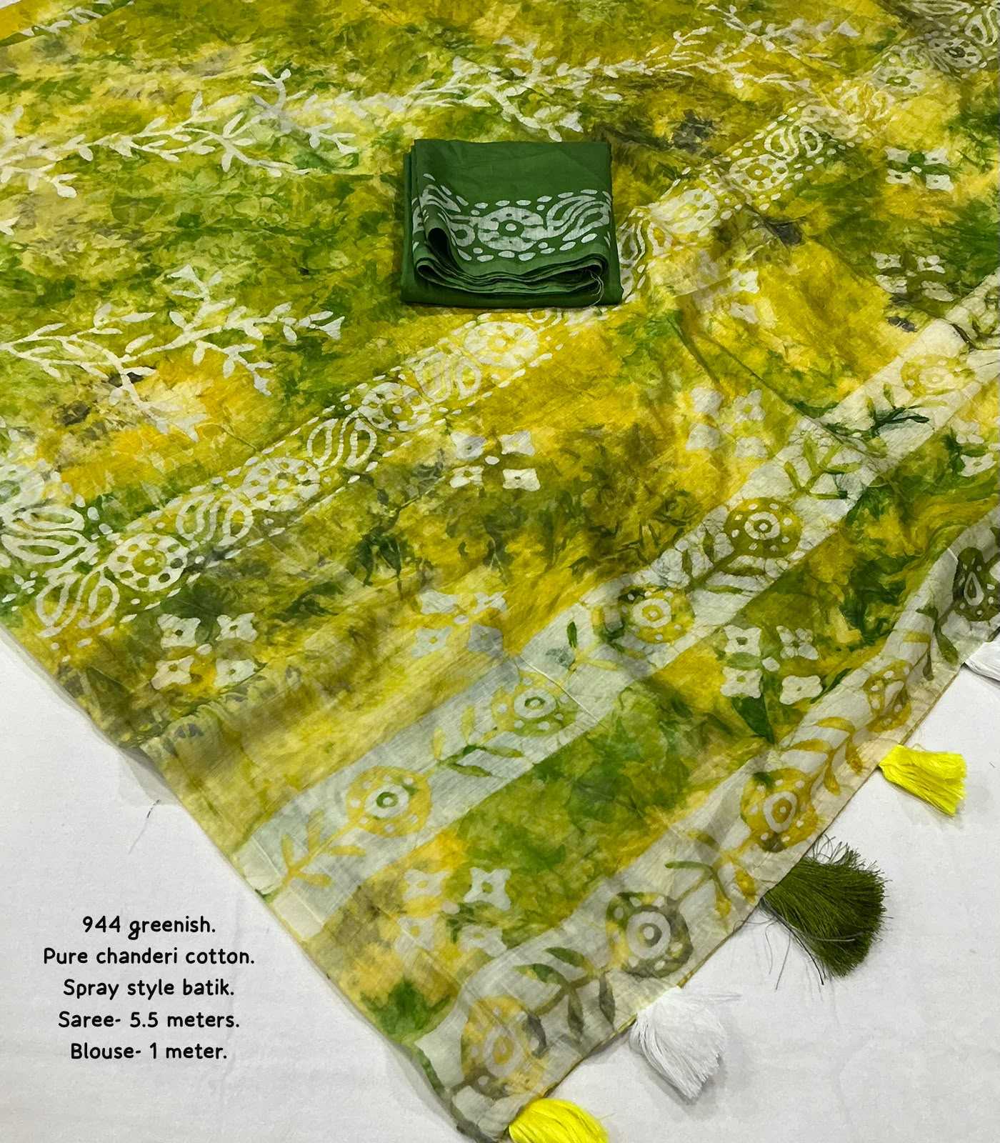 Chanderi Cotton Printed Saree