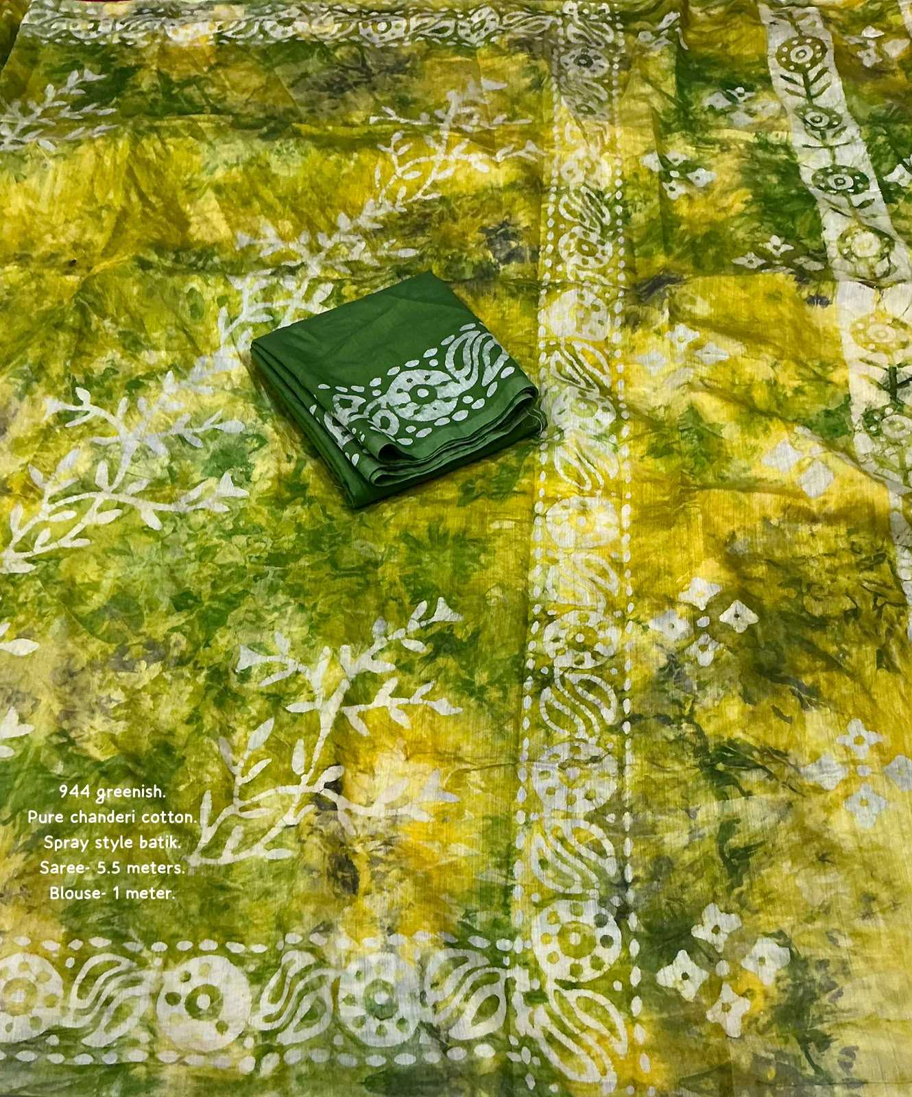 Chanderi Cotton Printed Saree