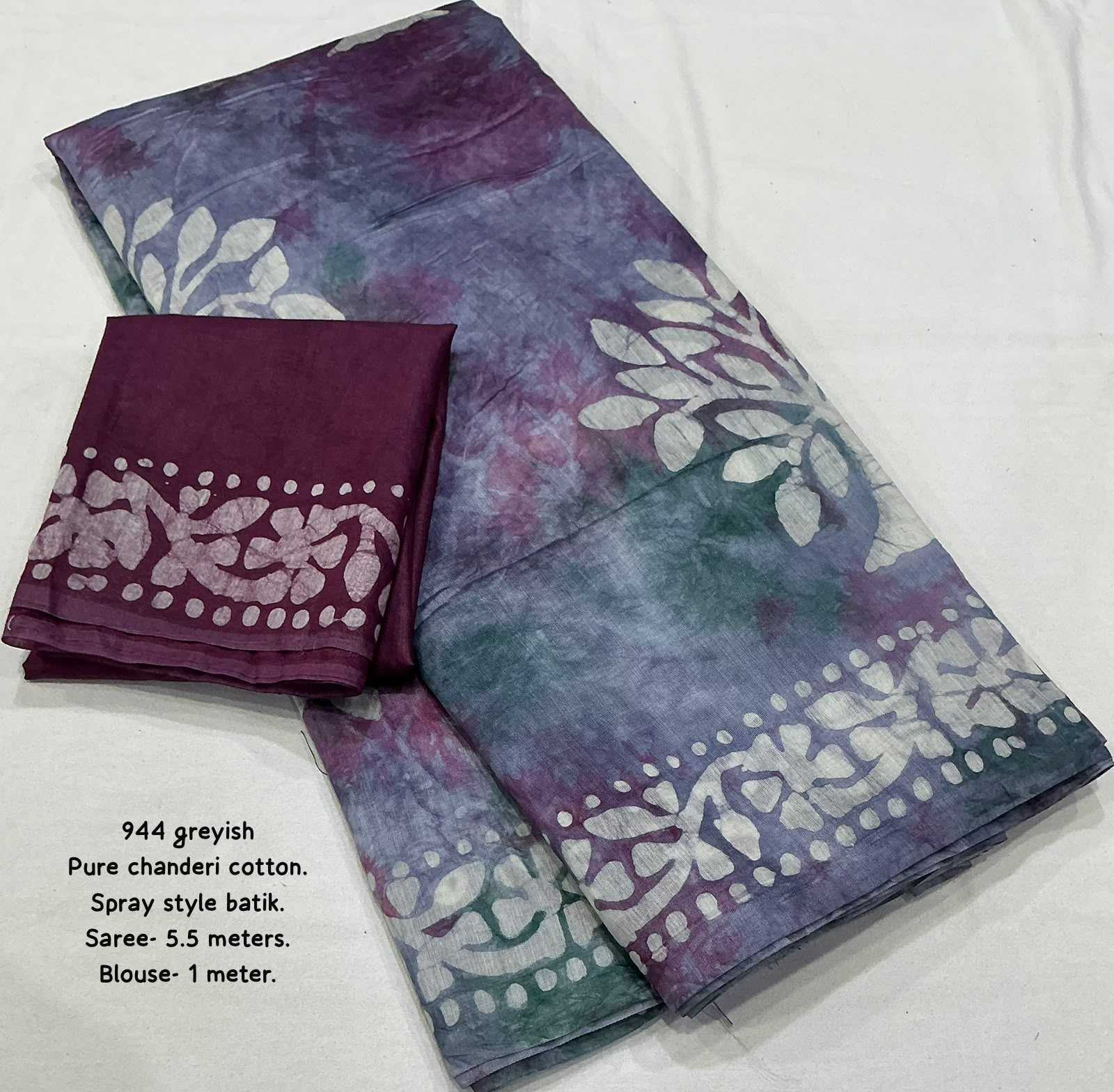 Chanderi Cotton Printed Saree