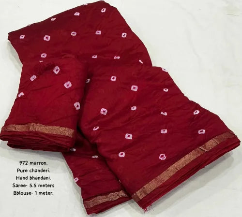 Chanderi Silk Pattu Saree