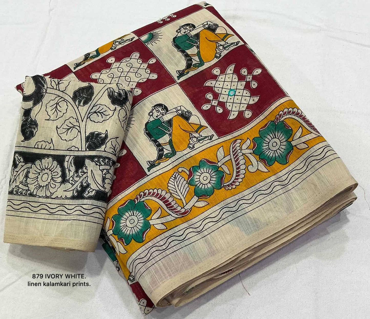 Linen Printed Saree