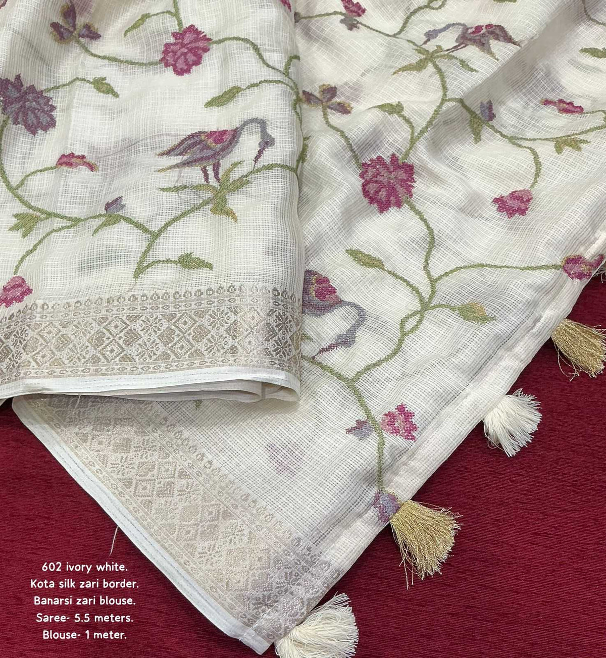 Freshta Soft Kota Kora Silk Saree