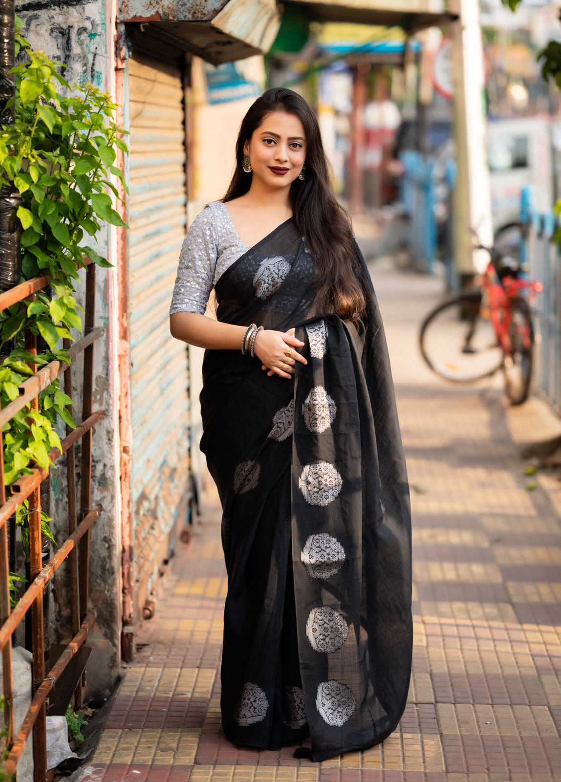 Cotton Jacquard Saree