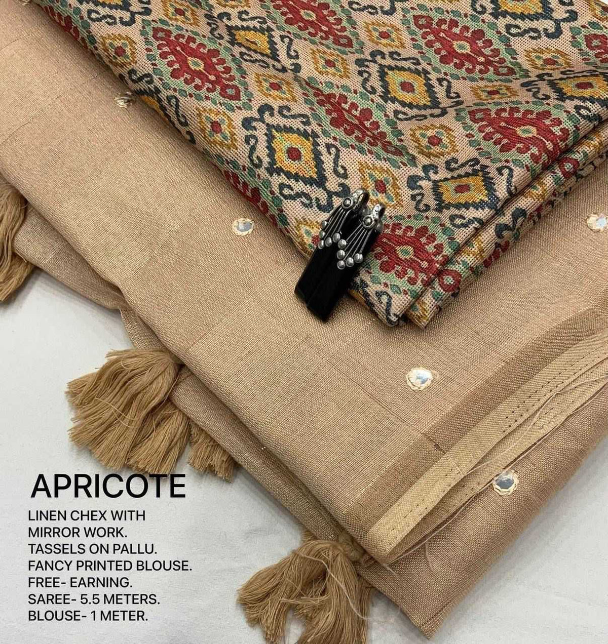 Linen Printed Saree