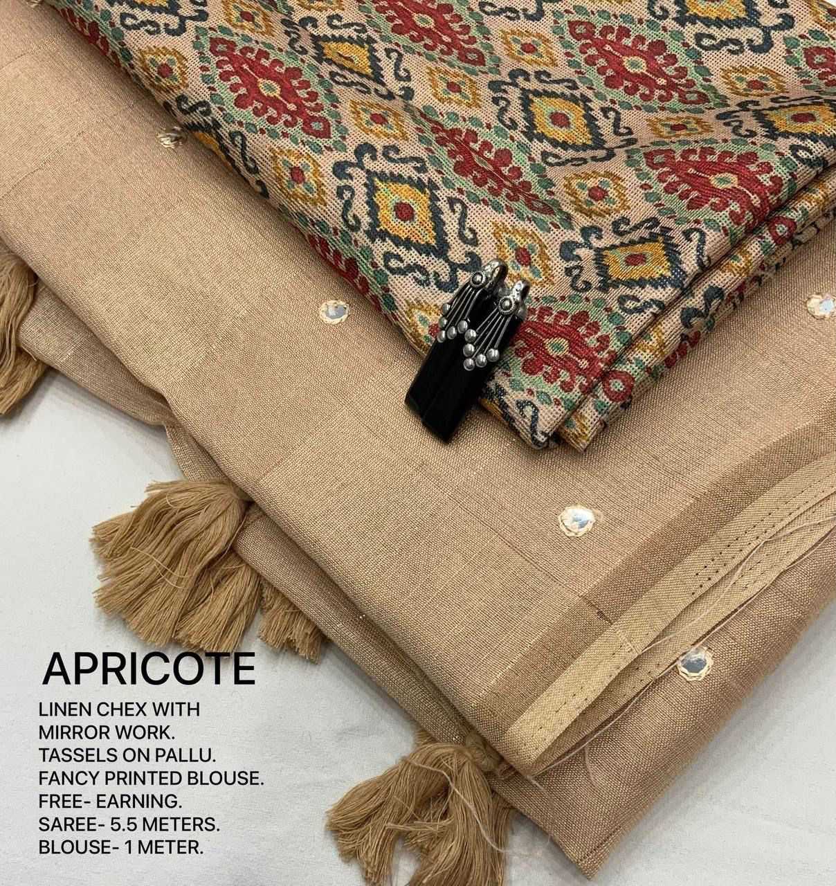 Linen Printed Saree